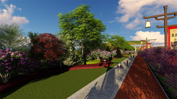 五丈原景区迎宾大道景观设计方案